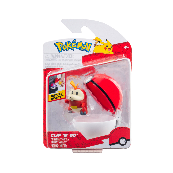 Pokémon - Clip N Go - Fuecoco and Poke Ball (PKW3628) - Leker