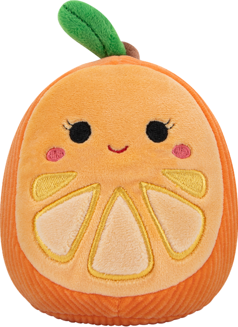 Squishmallows - Squeaky Plys - Hundelegetøj 9cm - Appelsinen Celia