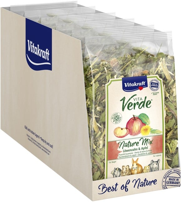 Vitakraft - 6 x Nature Mix Dandelion and Apple for rodents 80g
