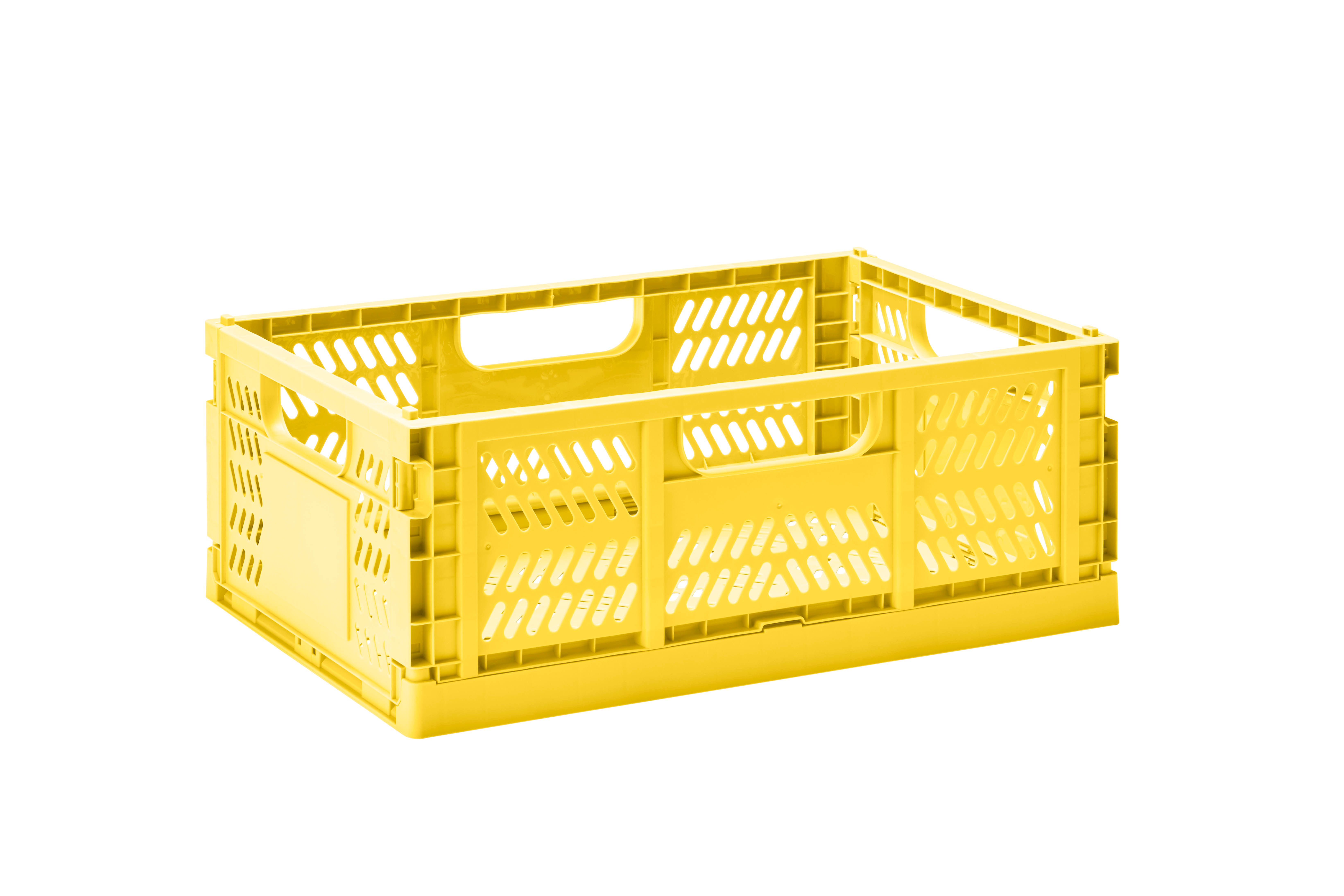3 Sprouts - Modern Folding Crate Large Yellow