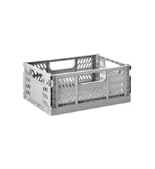 3 Sprouts - Modern Folding Crate Medium Light Grey