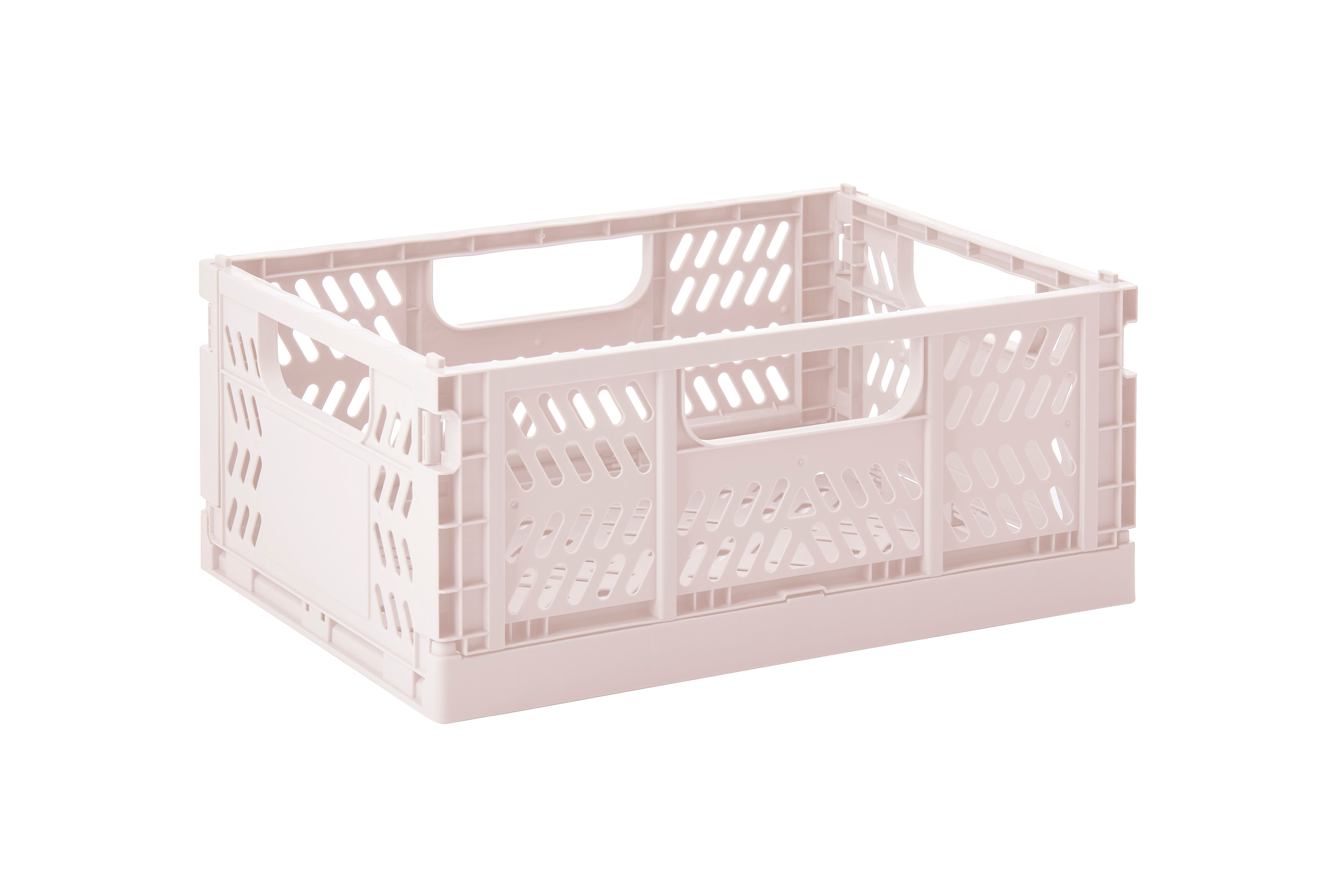 3 Sprouts - Modern Folding Crate Medium Pink