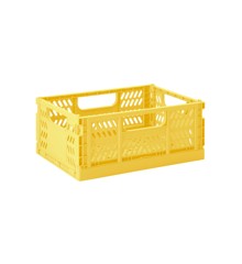 3 Sprouts - Modern Folding Crate Medium Yellow