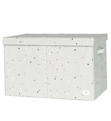 3 Sprouts - Storage box with lid Terrazzo/Green