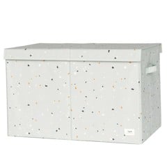 3 Sprouts - Storage box with lid Terrazzo/Green