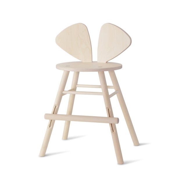 Nofred - Mouse High Chair Junior Age 3-9 White Wash Birch