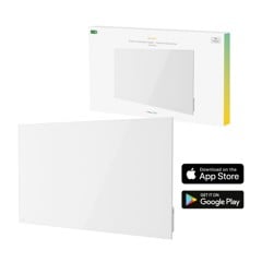 Hombli - Smart IR Glas varmepanel 600W, hvid (600W)