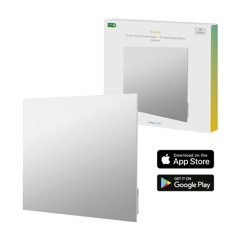 Hombli - Smart IR Glass Heatpanel 400W, Mirror