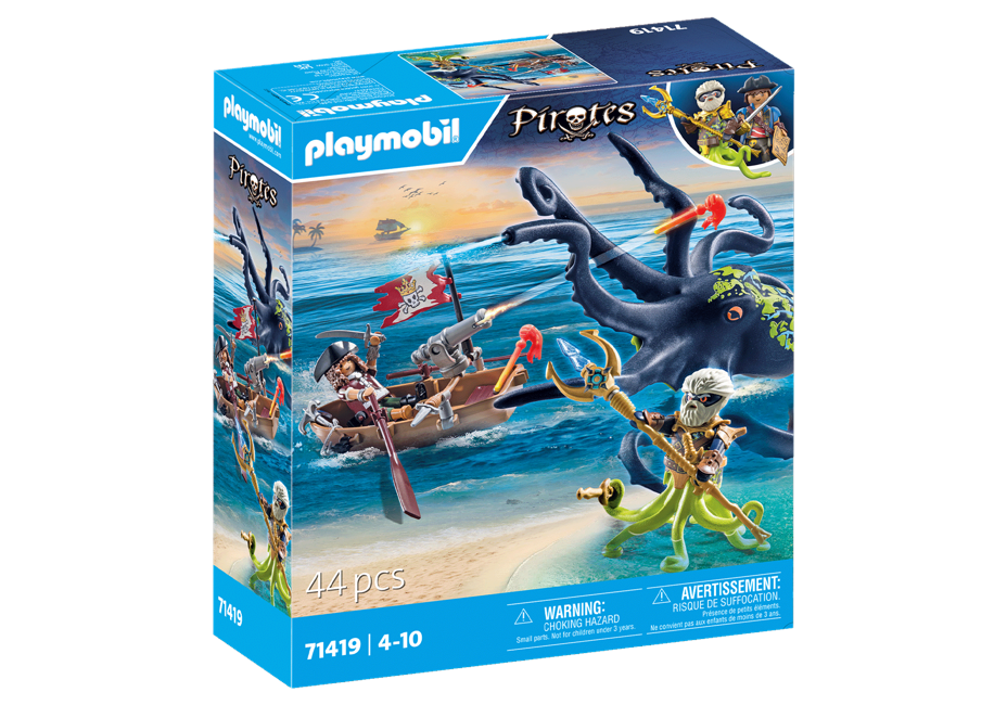 Playmobil - Kamp mod kæmpeblæksprutten (71419)