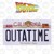 Back To The Future Replica Number Plate Tin Sign thumbnail-2