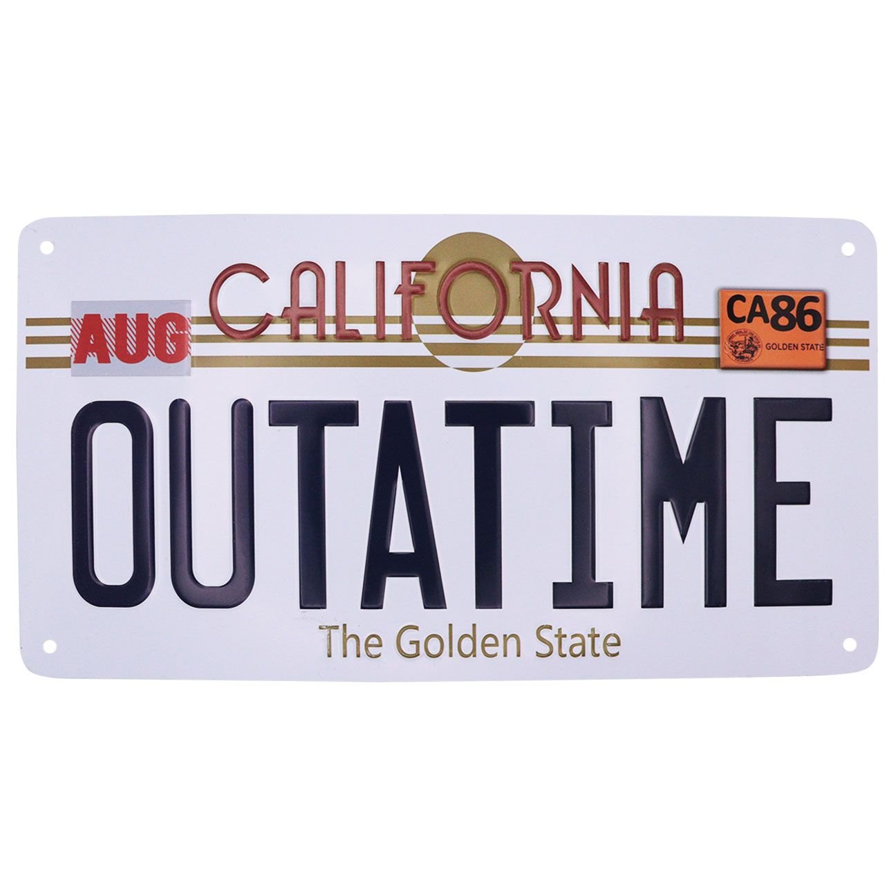 Back To The Future Replica Number Plate Tin Sign - Fan-shop