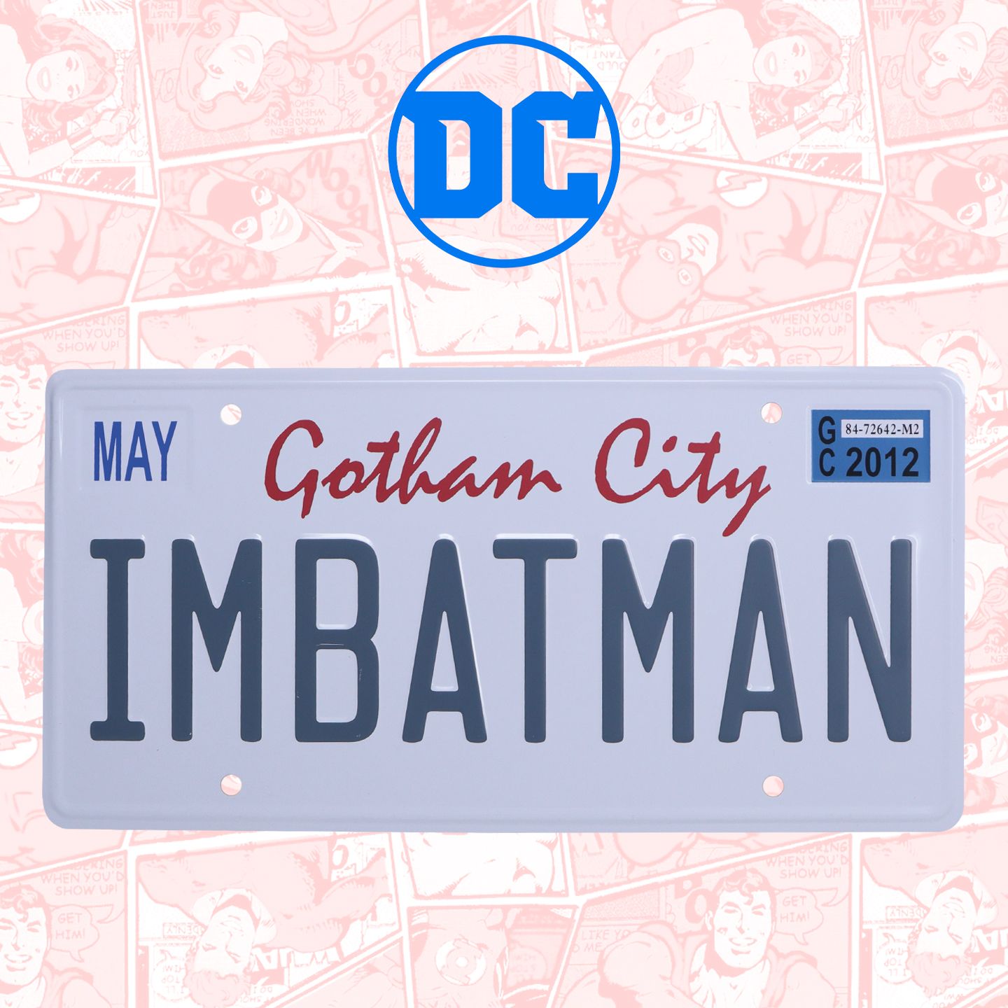 DC Comics Batman Number Plate Tin Sign - Fan-shop