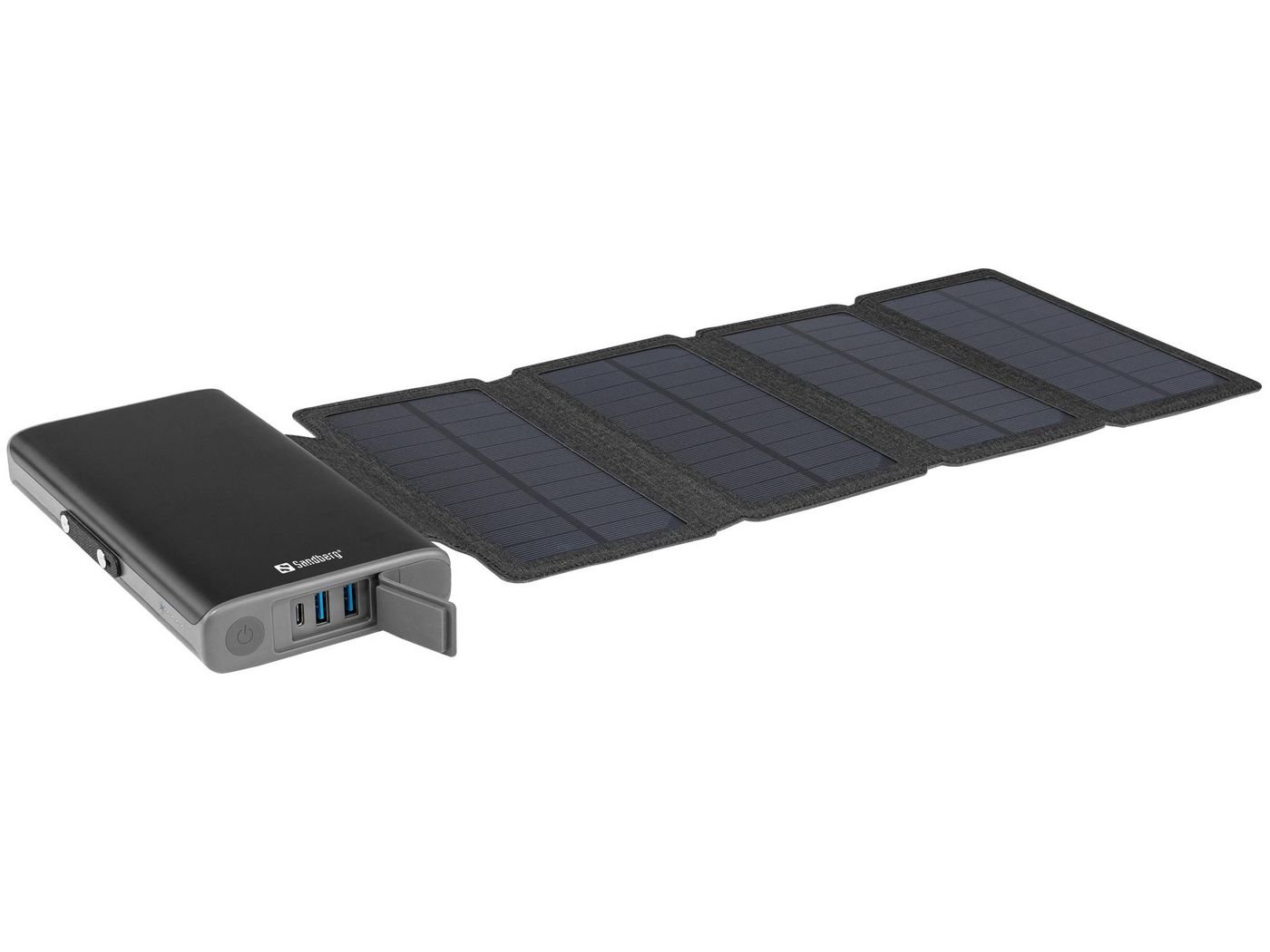 Sandberg - Solar 4-Panel Powerbank 25000mAh - Elektronikk