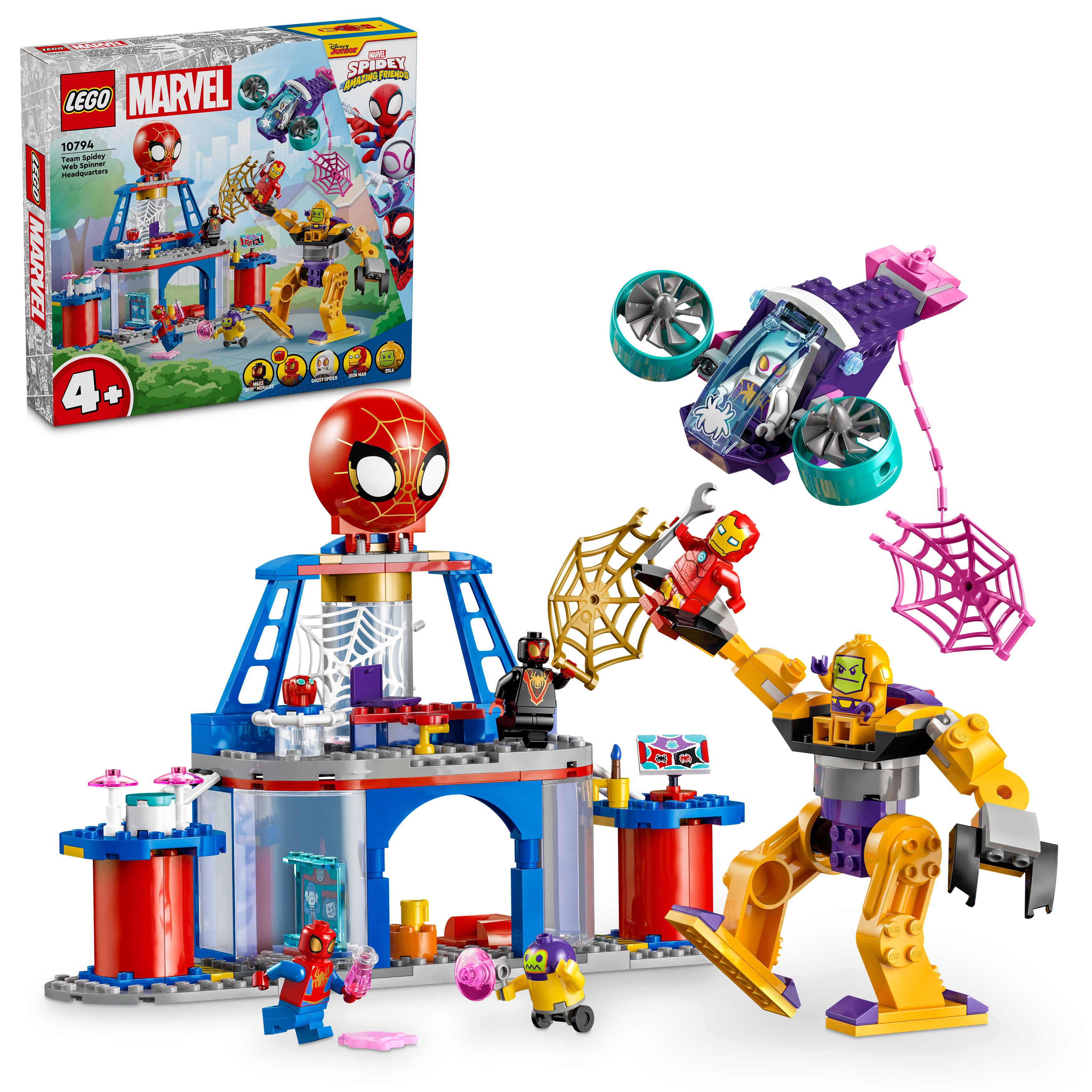LEGO Marvel - Team Edderkoppens spindelvev-hovedkvarter (10794) - Leker