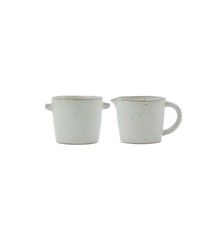 House doctor - Milk and sugar set, Pion, Grey/White (206260340)