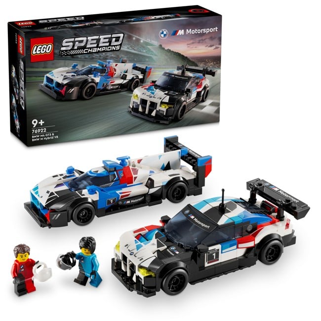LEGO Speed Champions - BMW M4 GT3 og BMW M Hyvrid V8-racerbiler (76922)