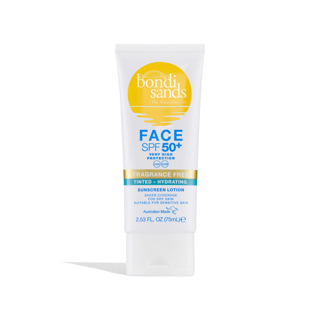 Bondi Sands - SPF 50 + Fragrance Free Tinted Face Lotion (Hydrating) 75 ml