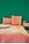 Rice - Cotton Quilt Bedspread in Soft Pink with Green Embroidery thumbnail-3