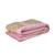 Rice - Cotton Quilt Blanket in Soft Pink with Green Embroidery thumbnail-1