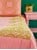 Rice - Cotton Quilt Blanket in Soft Pink with Green Embroidery thumbnail-3
