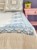 Rice - Cotton Quilt Blanket in White with Blue Embroidery thumbnail-3