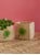 Rice - Square Raffia Storage Small and Large Nature/Clover Embroidery thumbnail-2