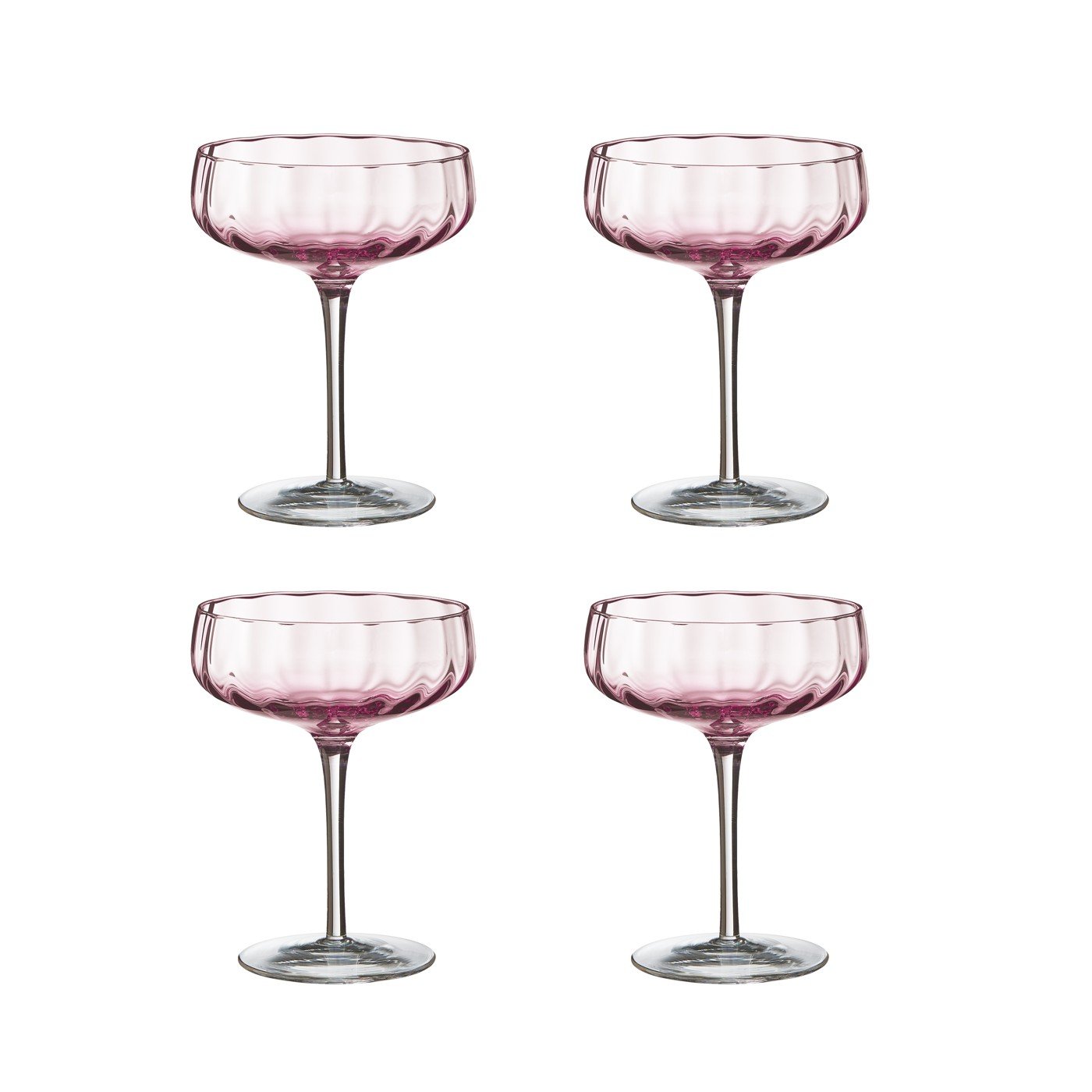 SØHOLM - 4 pcs - Sonja champagne/cocktail glas - Raspberry red (16451ep) - Hjemme og kjøkken