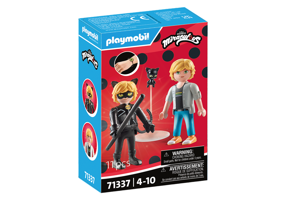 Playmobil - Miraculous: Adrien & Cat Noir (71337)