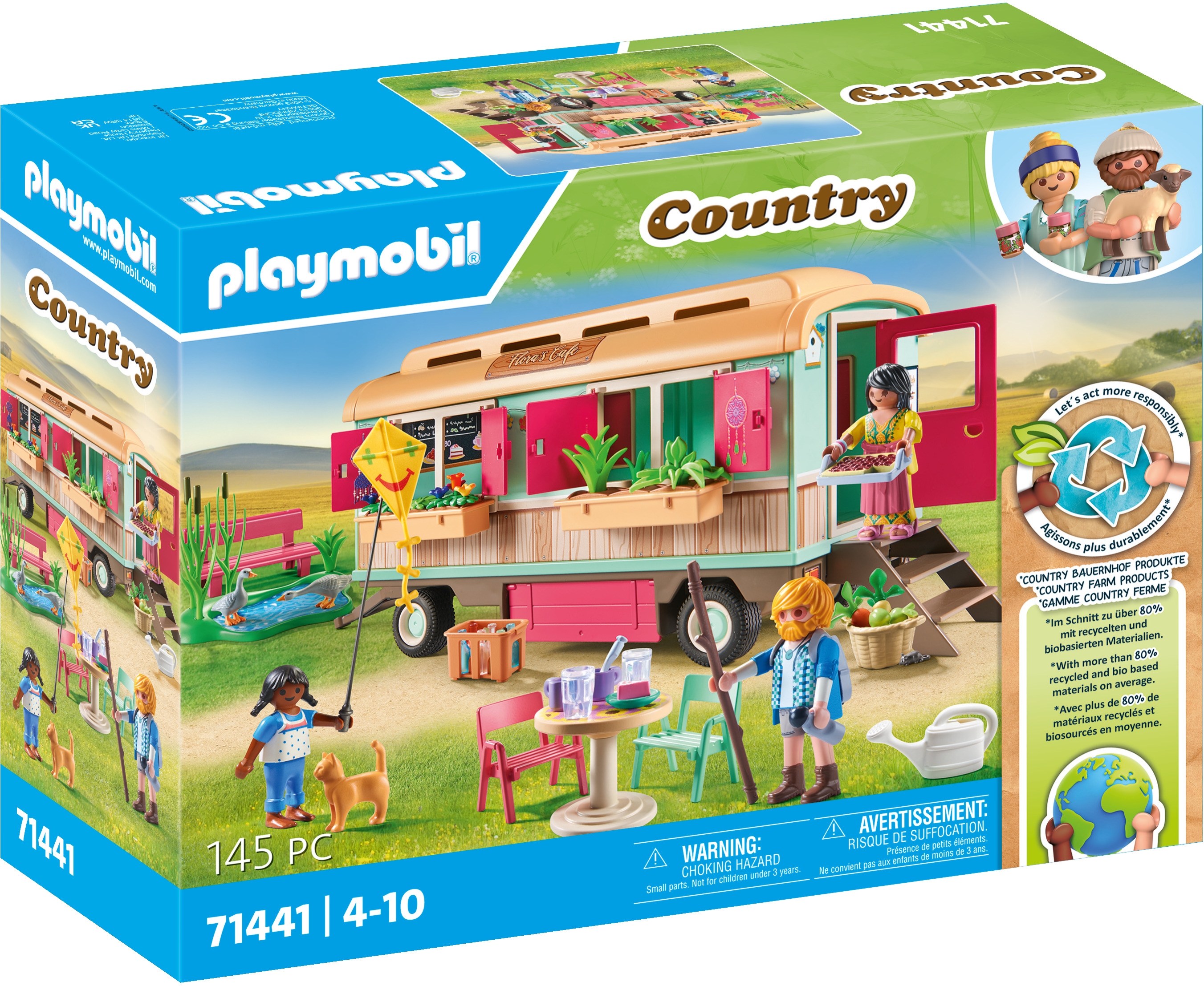 Playmobil - Cosy Cafe with Vegetable Garden (71441) - Leker
