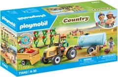 Playmobil - Traktor med anhænger og vandtank (71442)