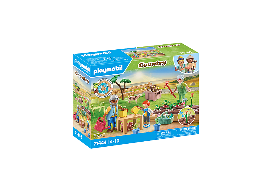 Playmobil - Idyllic vegetable garden with grandparents (71443)
