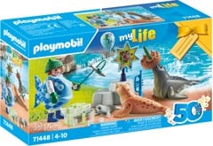 Playmobil - Fodring af dyr (71448)