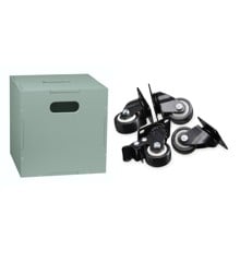 Nofred - Cube Storage Olive Green + Nofred - Wheels For The Cube