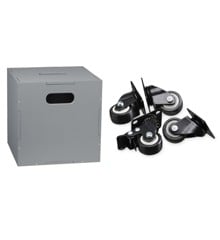 Nofred - Cube Storage Grey + Nofred - Wheels For The Cube