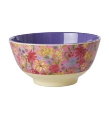 Rice - Melamine Bowl with Swedish Flower Print - Medium - 700 ml