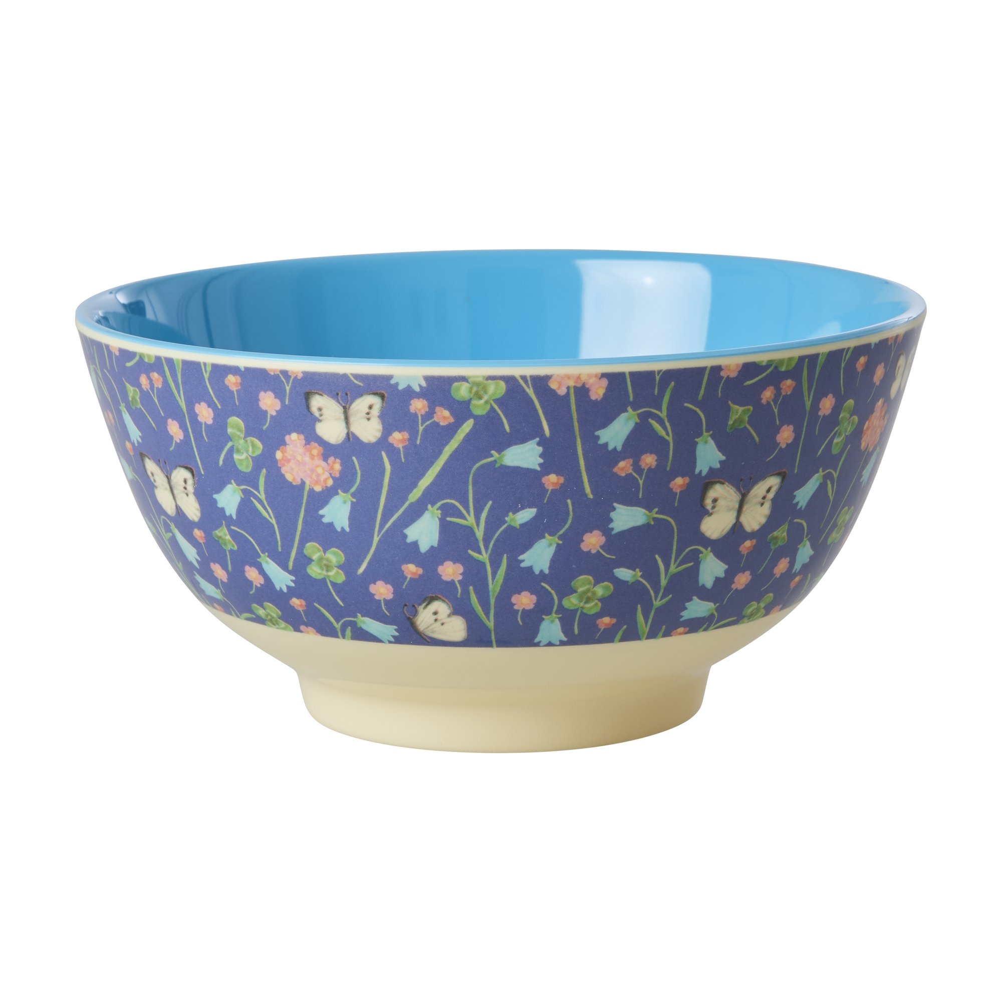 Rice - Melamine Bowl with Butterfly Field Print - Medium - 700 ml - Hjemme og kjøkken