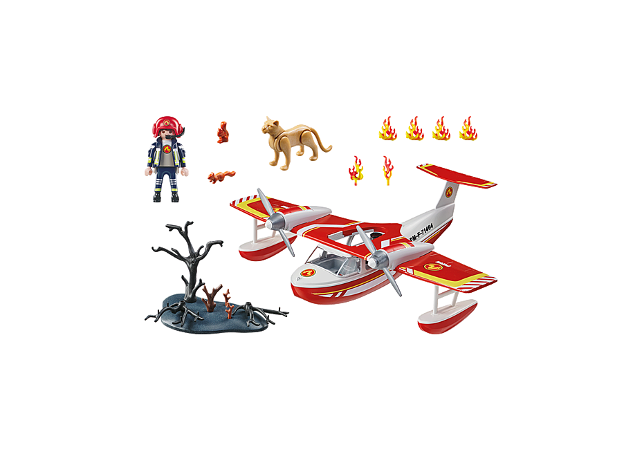 Playmobil - Firefighting Sea plane with extinguishing function (71463)