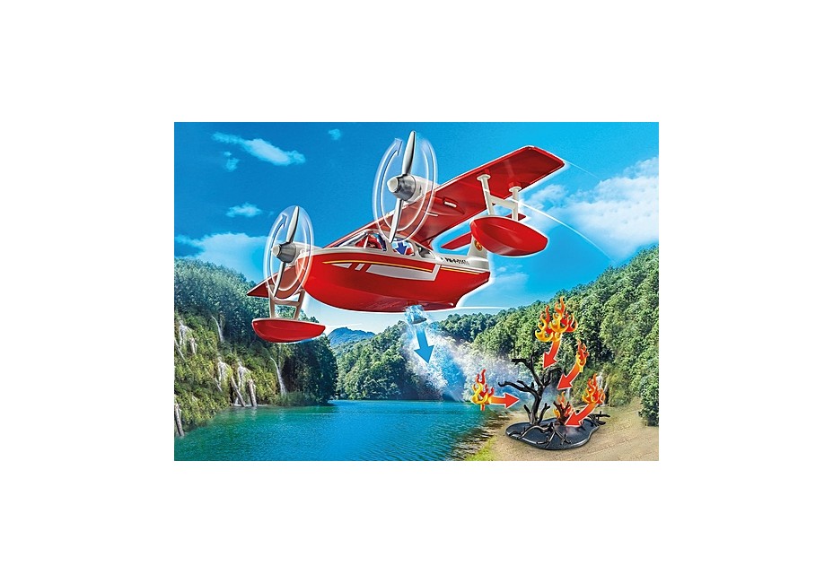 Playmobil - Firefighting Sea plane with extinguishing function (71463)