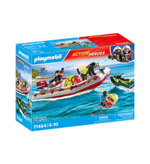 Playmobil - Brandbåt med aquascooter (71464)