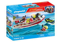 Playmobil - Brandbåt med aquascooter (71464)