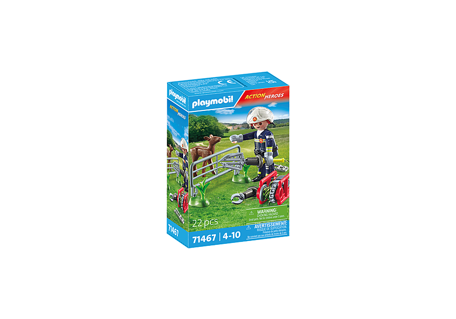 Playmobil - Brandmän djurräddning (71467)