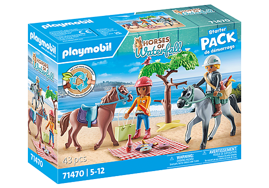 Playmobil - Horseback Riding Trip to the beach with Amelia and Ben (71470) - Leker