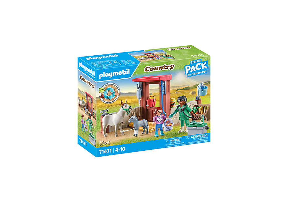 Playmobil - Veterinary mission with the donkeys (71471)