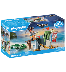 Playmobil - Pirat med alligator (71473)