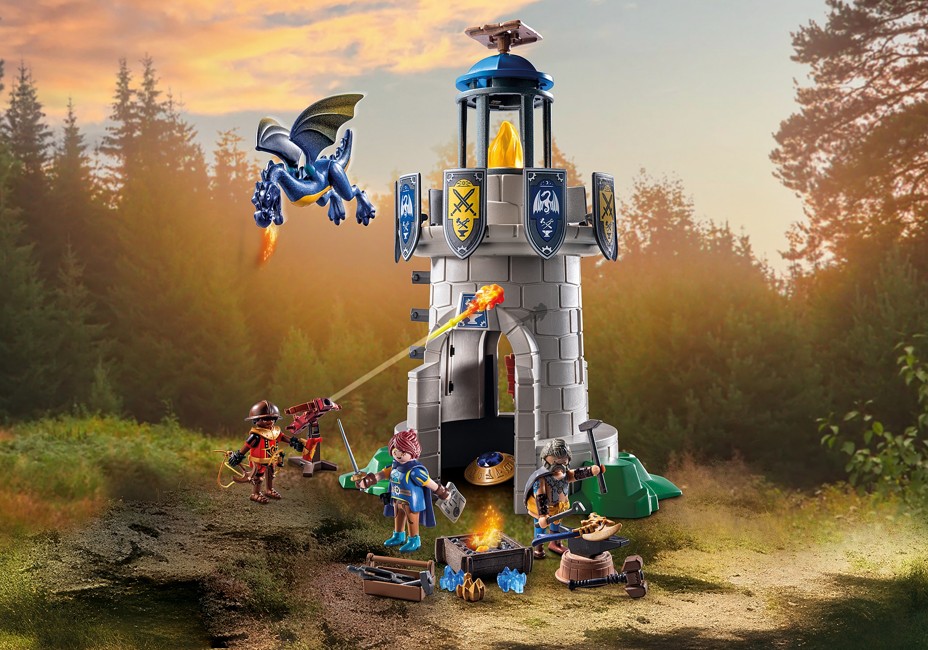 Playmobil - Knight's tower with smith and dragon (71483)