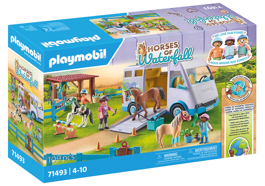 Playmobil - Mobile horse riding school (71493)