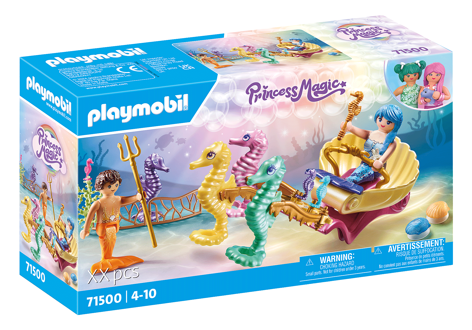 Playmobil - Mermaid with Seahorse Carriage (71500) - Leker