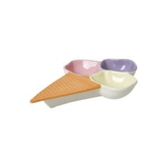 Rice - Ceramic Ice Waffle Dish 3 Room - Lavender