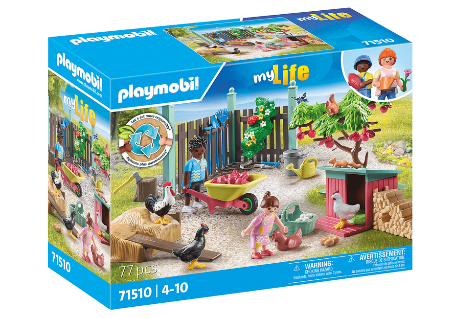 Playmobil - Kleine kippenboerderij in de tuin van het kleine huis (71510)