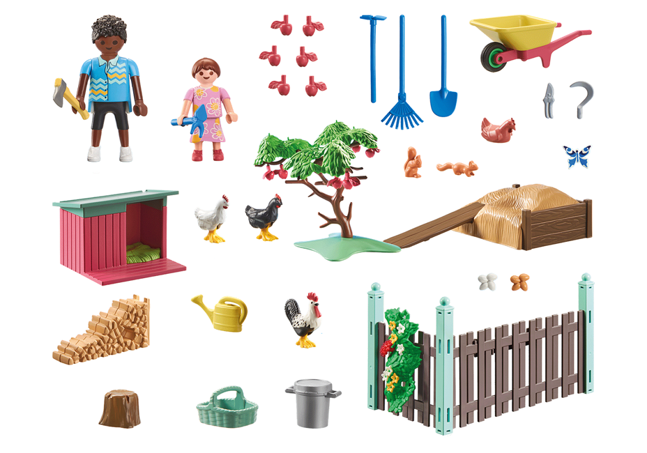 Playmobil - Little Chicken Farm in the Tiny House garden (71510)